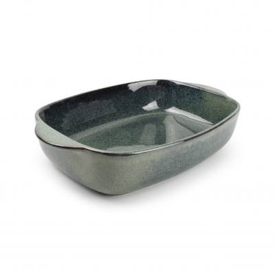 S&P Plat à four vert/bleu Meridian, 39/33x25,5xH8,5 cm