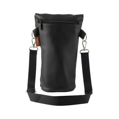 Typhoon Sac isotherme pour bouteille en cuir vegan noir, 1 pièce