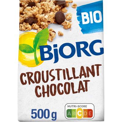 Bjorg Céréales Croustillants chocolat Bio, 500g