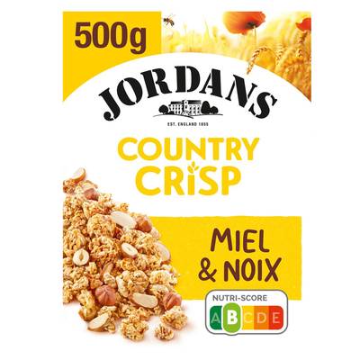 Jordans Céréales Country Crips Miel et Noix, 500g