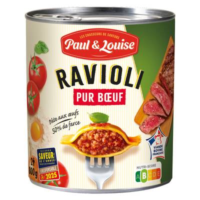 Paul & Louise Ravioli au Boeuf et Mascarpone, 800g