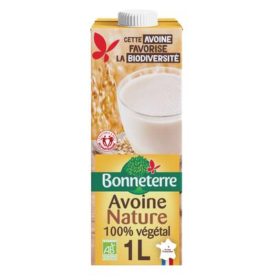 Bonneterre  Boisson avoine nature bio, 1L