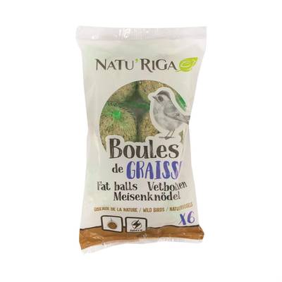 Riga Natu'Riga Boules de graisse et Céréales 6x90g, 540g