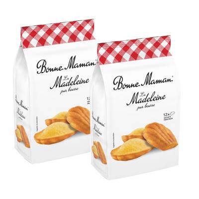 Bonne Maman Madeleine tradition pur beurre x12, 2x300g