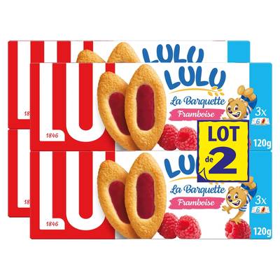Lu La Barquette de Lulu Framboise, 2 paquets de 2x120g