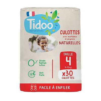 Tidoo Culotte d'apprentissage Jumbo Pack T4 8-15kg, 30 culottes