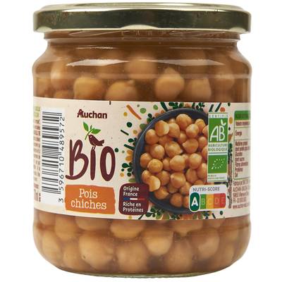 Auchan BIO Pois chiches Bio, 330g