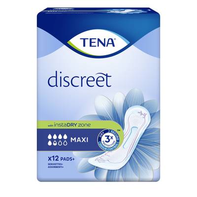 Tena Lady Serviettes incontinence maxi, 12 serviettes
