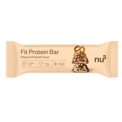 NU3 Barre Protéinée Cacahuète Bretzel - Fit Protein Bar Cacahuètes Bretzel, 55g