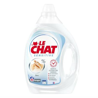 Le Chat Lessive liquide sensitive 0%, 1,89L