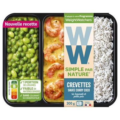 WW Crevette Sauce Curry Coco, 300g