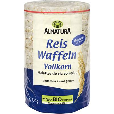Alnatura Galette de riz au sel marin bio Sans Gluten, 100g