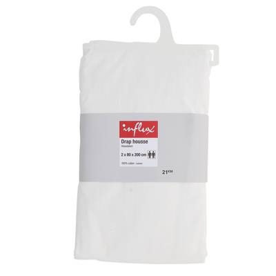 Influx Drap housse 2x80x200, 2 x 80 x 200 cm