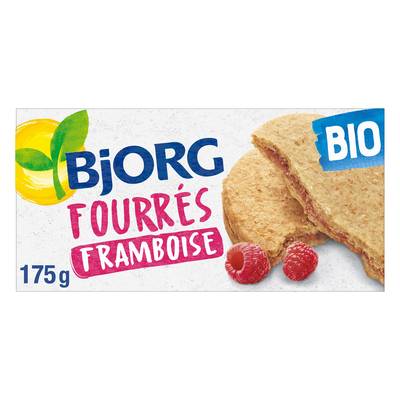 Bjorg Fourrés à la framboise bio, 175g