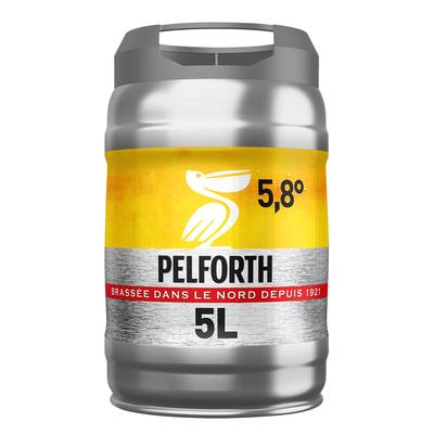Pelforth Fût de bière blonde 5.8°, 5L
