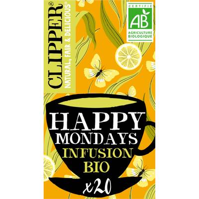 Clipper Infusion Citron Gingembre Bio - 20 sachets, 45g