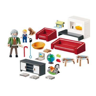 4008789702074 - PLAYMOBIL® Dollhouse - Salon avec cheminée
