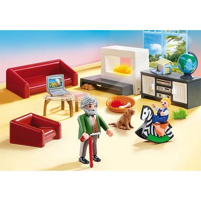 4008789702074 - PLAYMOBIL® Dollhouse - Salon avec cheminée