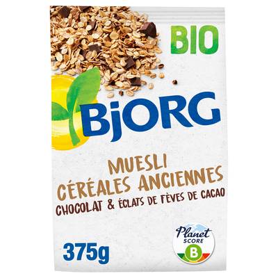 Bjorg Muesli aux Céréales Anciennes Chocolat Bio, 375g