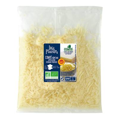 Lait Plaisirs Comté râpé bio AOP, 140g