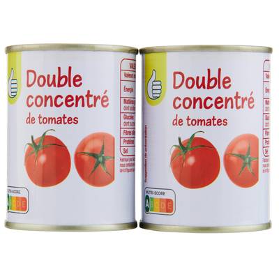 Pouce Double concentré de tomates, 2x140g