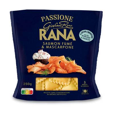 Giovanni Rana Raviolis Frais Saumon Fumé & Mascarpone, 250g