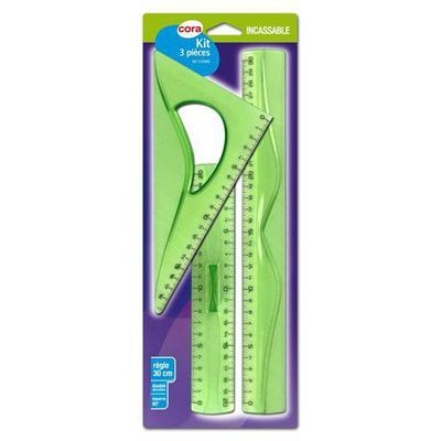 Cora Kit de traçage 3 pièces incassable