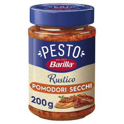 Barilla Sauce Pesto Rustico Tomates Séchées, 200g