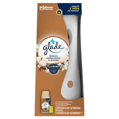 Glade Désodorisant Éléctrique Automatique Senteur Bois De Santal & Jasmin, 1 pièce
