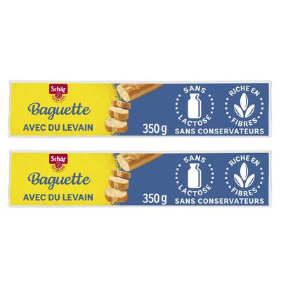 Schär Baguettes précuites sans gluten, Lot de 2x2x175g