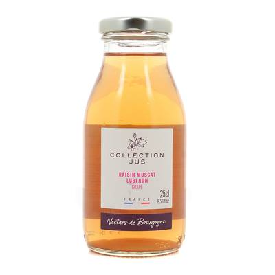 Nectars de Bourgogne Pur Jus de raisin Muscat du Luberon, 25cl