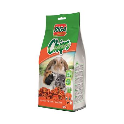 Riga Chips Rondelles de carotte séchée pour rongeur, 50g