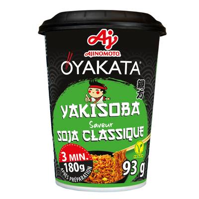 Oyakata Nouilles Sautées Yakisoba Soja Classique en cup, 93g