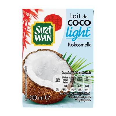 Suzi Wan Lait de Coco Allégé, 20cl