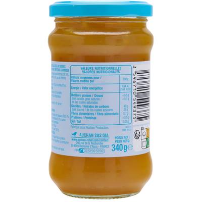 3596710549375 - Auchan - Marmelade allégée d'Orange 35% de fruits