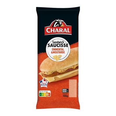 Charal Sandwich Saucisse, 165g