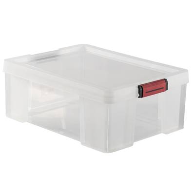 Clip & store Bac de rangement 27L transparent, 27L
