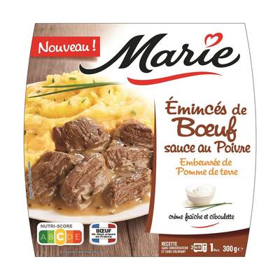 Marie Emincés de Boeuf Sauce au Poivre, 300g