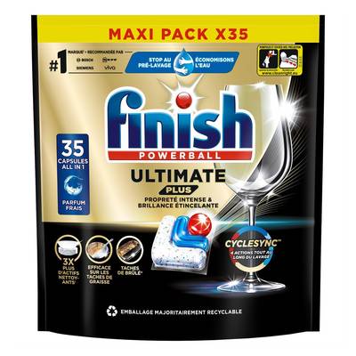 Finish Capsule lave-vaisselle Ultimate Plus, 35 capsules