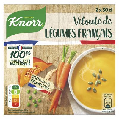 Knorr Soupe Velouté de Légumes Français, 2x30cl