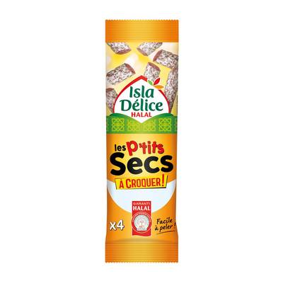 Isla Délice Les Petits Secs à Croquer - Halal, 4 saucisson - 160g