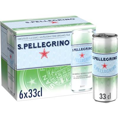 San Pellegrino Eau gazeuse minérale naturelle, 6x33cl