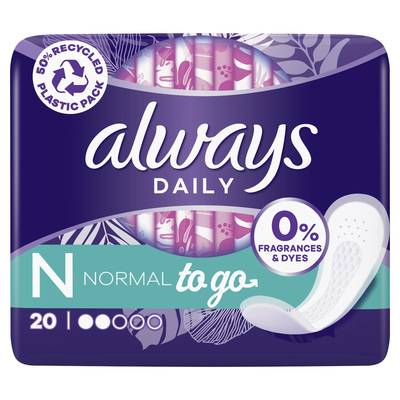 Always Protège-slips plié, 20 pièces