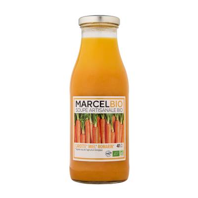 Marcel Bio Soupe Carotte Miel Romarin Bio, 480ml