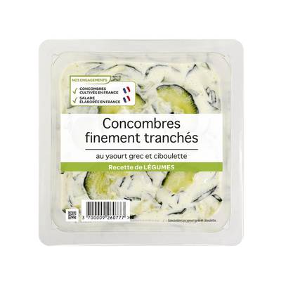 Mix Buffet Salade de Concombre au Yaourt Grec et Ciboulette, 300g