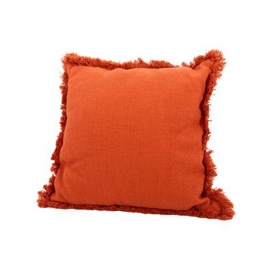 Point virgule Coussin décoratif en 100% coton recyclé terre cuite, 45 x 45 cm