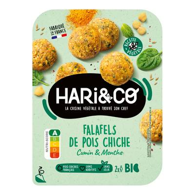 HARI&CO Falafels de Pois Chiches  Cumin & menthe, Bio, 170g