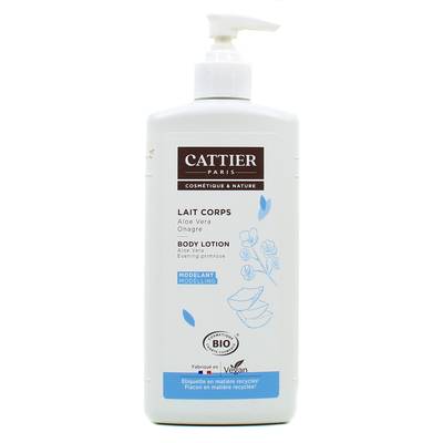 Cattier Lait corps à l'aloé véra et onagre Cosmébio, 500ml