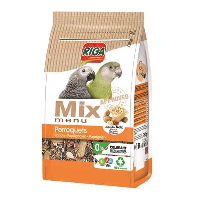 Riga Mix Menu avec des noix pour perroquets, 750g