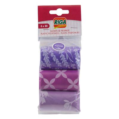 Riga Sachets ramasse crotte parfumés - Sachets de Propreté, 6x20  sachets